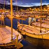 Bateaux dans le port de Sóller, Majorque sur Christian Müringer