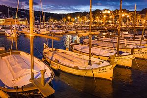 Boote im Hafen Port de Soller, Mallorca