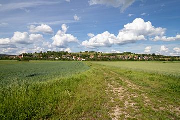 Uitzicht op Bubenheim Treuchtlingen, Duitsland van de-nue-pic