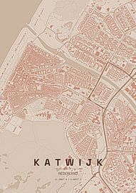 Stadtplan von Katwijk von Stef van Campen