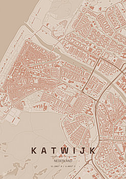 Stadtplan von Katwijk