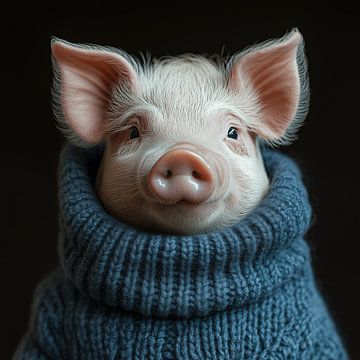 Varken gekleed voor de winter van Ton Kuijpers