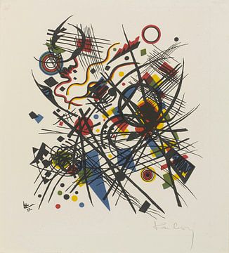 Lithografie voor de vierde Bauhaus folder, Wassily Kandinsky