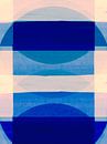 Abstracte organische vormen blauw van FRESH Fine Art thumbnail
