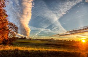 Sonnenaufgang im Herbst in Simpelveld