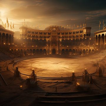 Gouden Gladiator Arena van The Xclusive Art