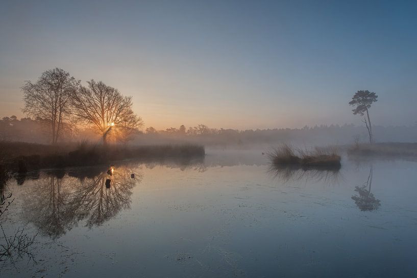 Lever de soleil sur les Hatertse vennen par Iris Waanders