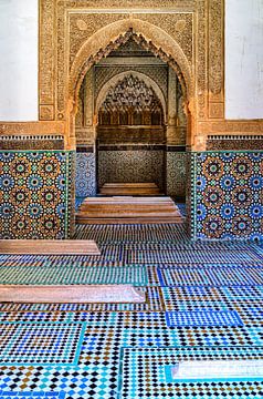 Portal with mosaic in Marrakech by Dieter Walther