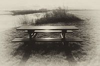 Bank in sepia.