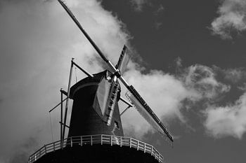 Windmühle De Vrijheid in Schiedam in Betrieb