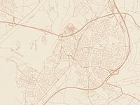 Carte de Roermond au style Terracotta