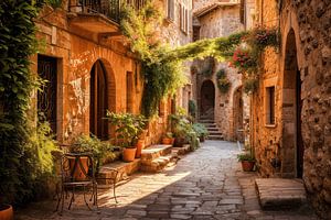 Italien Toskana Mediterrane Gasse-Kunst Design
