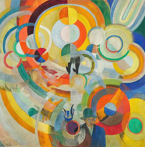 Manege mit Schweinen von Robert Delaunay