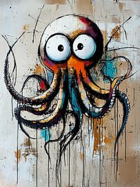 Oktopus von Blickfänger Gemälde