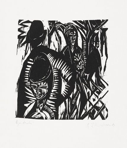 Scène de rue, après la pluie, ERNST LUDWIG KIRCHNER, 1914