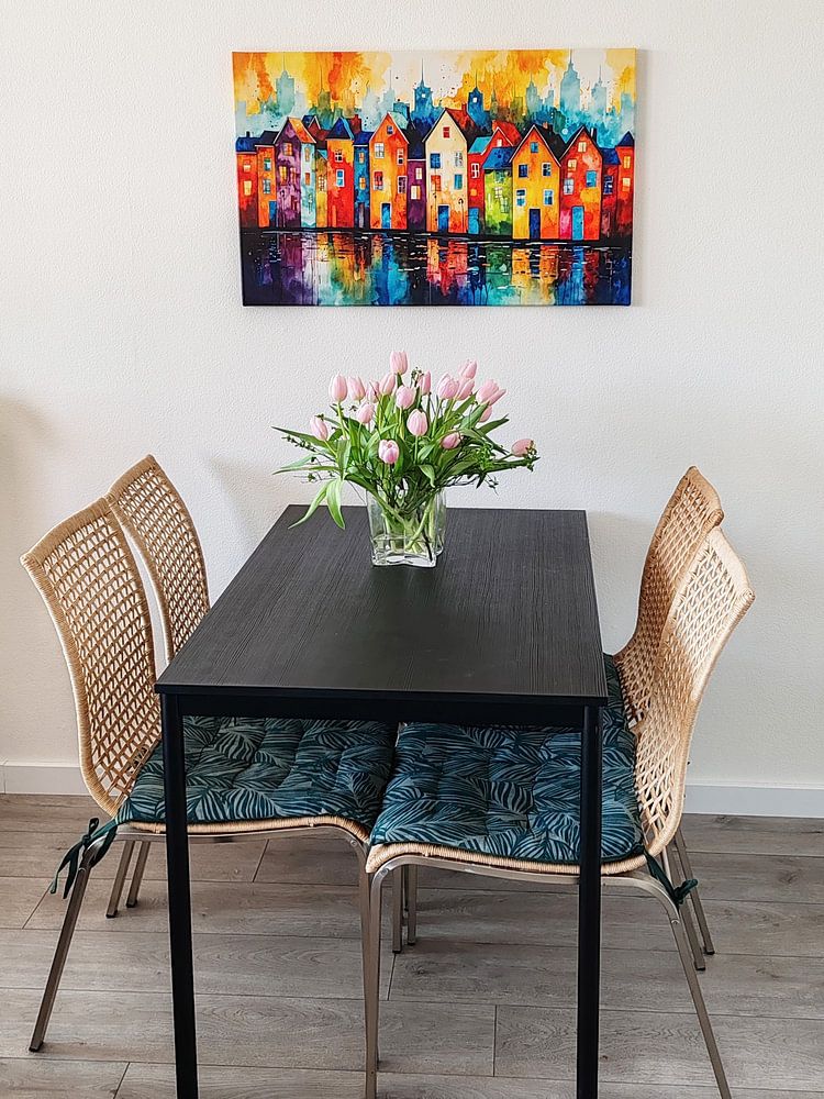 Abstrakte bunte Häuser  von Jan Bouma 