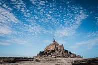 The Mont Saint-Michel by day with clouds by Paul van Putten thumbnail