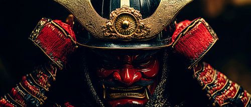 Samurai in traditionele harnasstijl