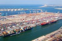 Luftbild ECT im Rotterdamer Hafen