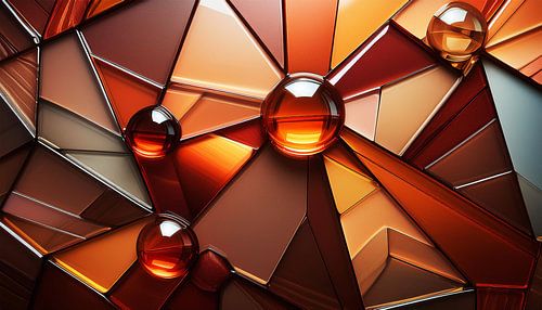 Glas met verschillende kleuren