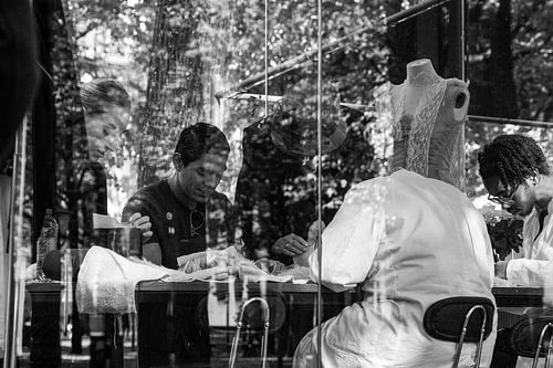 Haute couture op het Lange Voorhout in Den Haag