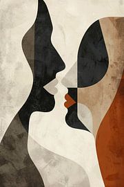 Fusion abstraite de formes et de visages sur Art & Soul Creations