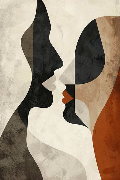 Abstract fusion of shapes and faces by Art & Soul Creations