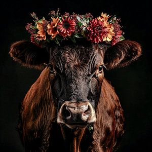 Herbstlicher Flor: Der Zauber des Landlebens von Klaus Tesching - Art-AI