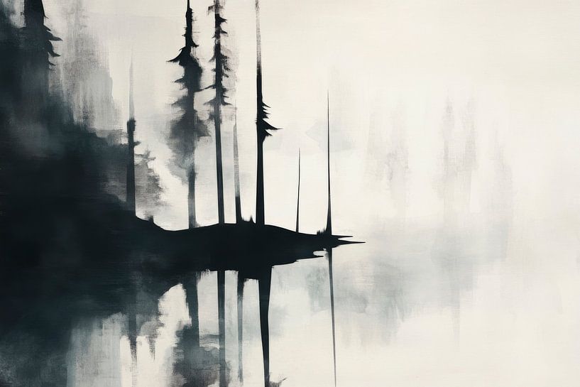 Paysage brumeux par Poster Art Shop