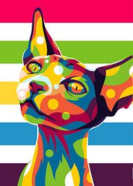 Sfinks Portrait in Pop Art Style