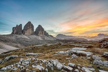 Drie toppen in Zuid-Tirol van Michael Valjak