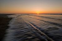 Beweging van golven op strand