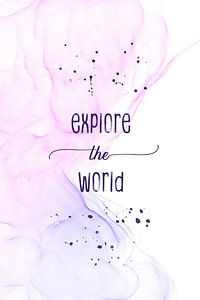 Explore the world | floating colors von Melanie Viola