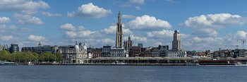 Panorama urbain d'Anvers, Belgique