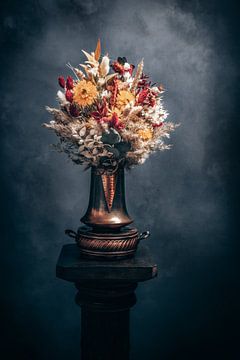 Boeket van gedroogde bloemen Kleuren van de oogst