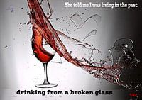 gebroken glas