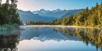 New Zealand Lake Matheson by Jean Claude Castor