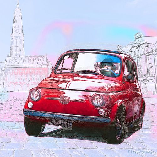 Bambino, Fiat 500 vintage car