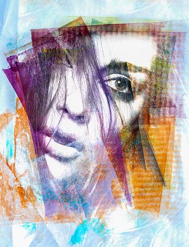 Portrait of woman with long hair