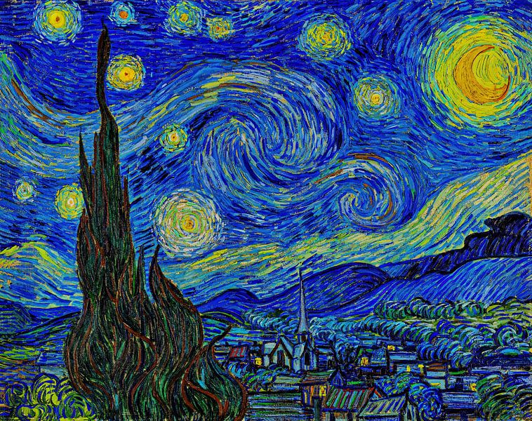 La nuit étoilée (Vincent Van Gogh) par Art Market