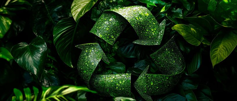 Grüne Natur und Recycling-Symbolik von Poster Art Shop