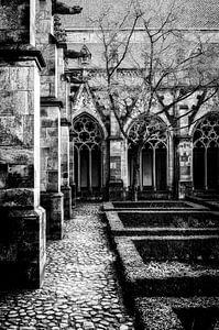 Der Pandhof der Domkirche in Utrecht (Schwarz-Weiß)