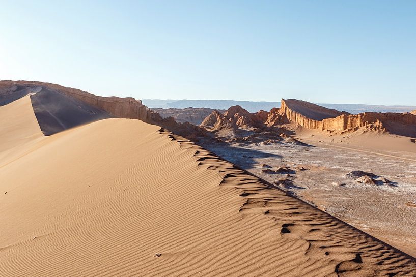 Sand- und Felsenlandschaft des Mondtals (Valle de la Luna) im Atac von WorldWidePhotoWeb