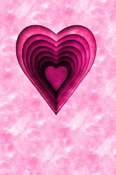 Roze hart