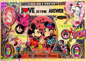 LIEBE IST DIE ANTWORT mickey mouse von abstract artwork