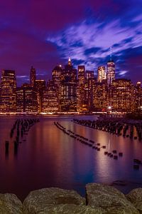 MANHATTAN SKYLINE Sunset sur Melanie Viola