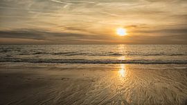 sunset on the beach by anne droogsma