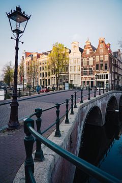 Keizersgracht Amsterdam tijdens het gouden uurtje van Thea.Photo