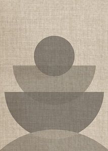 Linen collection - abstract round shape 1