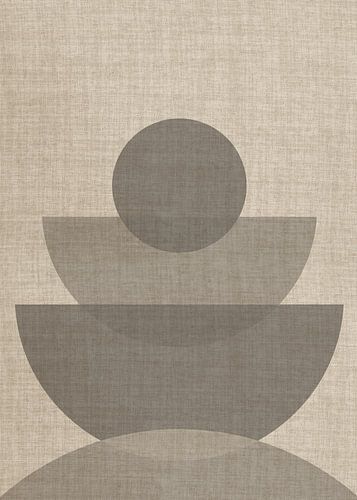 Linen collection - abstract round shape 1
